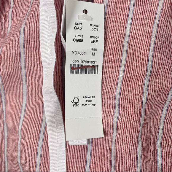 Women's J. Crew Red and White Striped Top, NWT, Medium - Picture 5 of 13